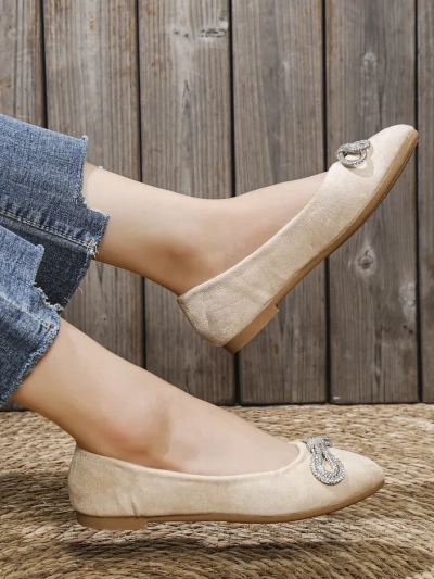 Royalfashion Damen Ballerinas mit einer Schleife Ofelna
