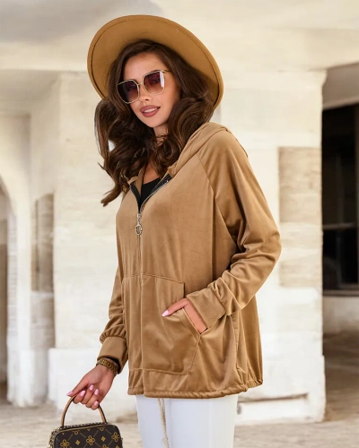 Royalfashion Women's Unzipped Hooded Sweatshirt