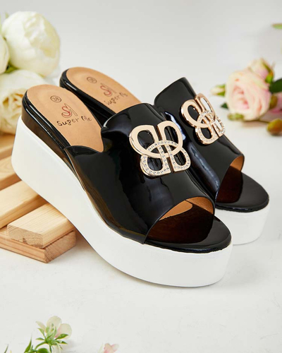 Royalfashion Lackierte Damen-Flip-Flops auf Sailla