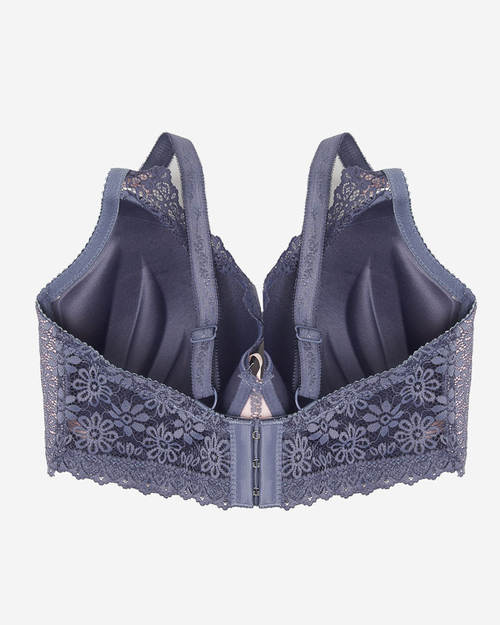 Рожевий бюстгальтер з фіолетовим мереживом