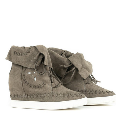 Grüne Turnschuhe mit Innenkeil Cinta - Footwear