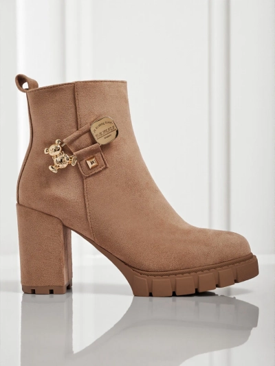 Ботильйони жіночі еко замшеві на підборах Bearr