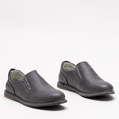 Szare Mädchenhalbschuhe zum Hineinschlüpfen Mateli - Schuhe