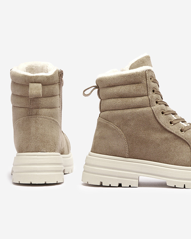 Isolierte Trapper-Stiefel für Damen in brauner Farbe Tivica - Footwear