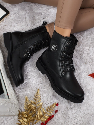 Öko-Leder Schnürstiefeletten Damen Tavira