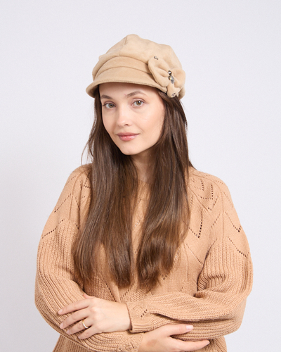 Royalfashion Damen-Barett mit Schleife
