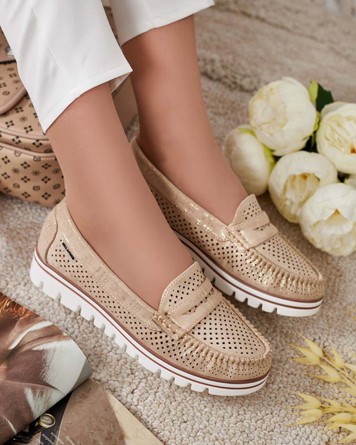 Royalfashion Ажурні жіночі мокасини Leteller