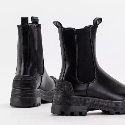 Schwarze Damenstiefel von Norvis - Schuhe