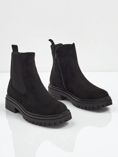Damen Stiefeletten im Chelsea-Stil aus Öko-Wildleder Yorves