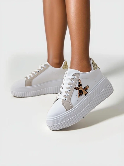 Royalfashion Damen Plattform Sport Sneakers Elin