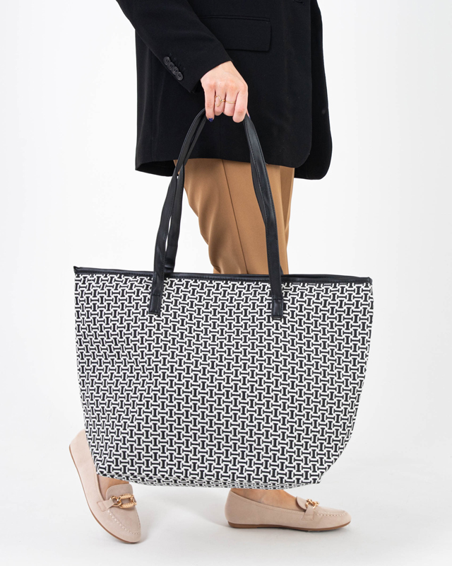 Schwarze Tasche mit Aufdruck - Accessoires