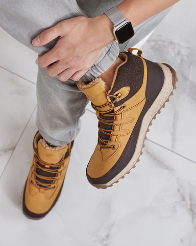 Royalfashion Kamelfarbene Herren-Trapper Jekouia