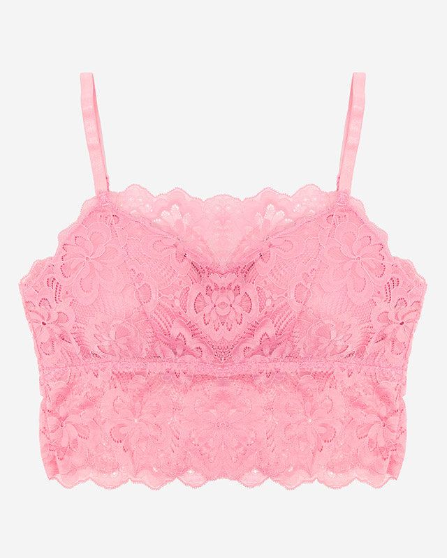 Rosa Spitzen-Bralette für Damen - Unterwäsche