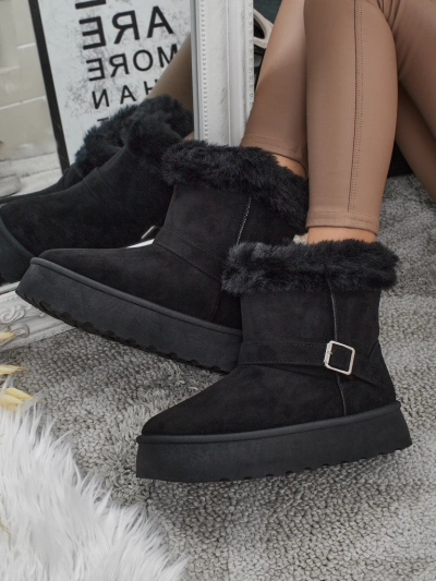 Royalfashion Kurze Damenstiefel a'la Schneestiefel Myrelle