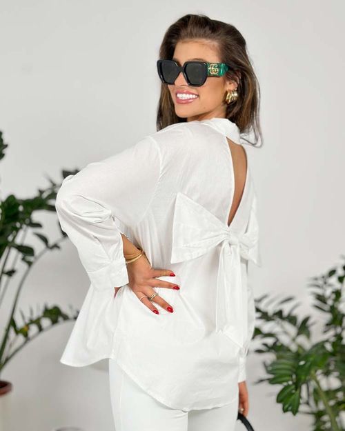 Royalfashion Жіноча сорочка з бантом