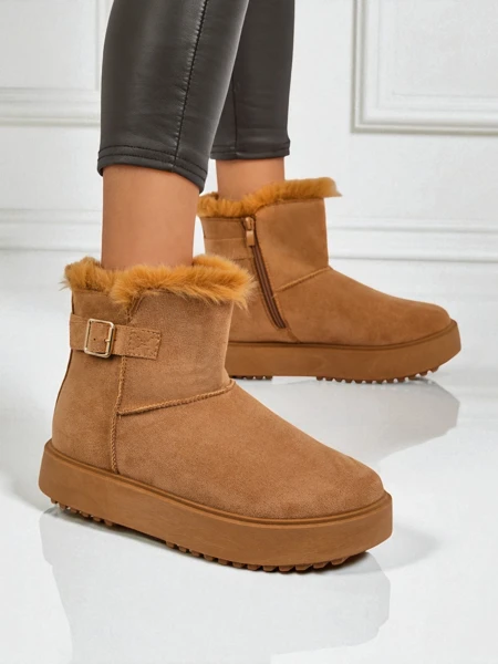 Royalfashion Kurze Damen Schneestiefel Aurelia Classico