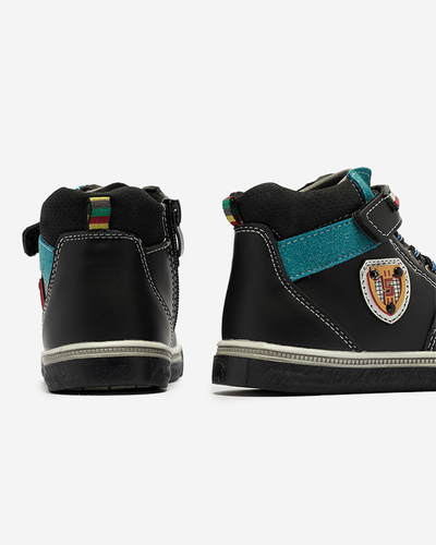 Schwarze Jungenstiefel Wiasio- Footwear