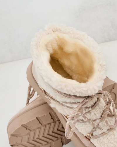 Royalfashion Damen-Schneestiefel zum Schnüren Evonie