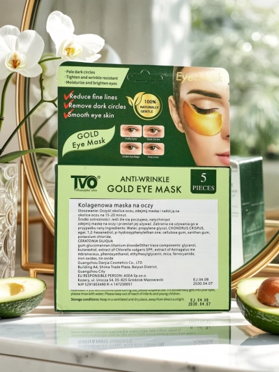Gel-Augenpads mit Kollagen und Avocado - straffend und feuchtigkeitsspendend