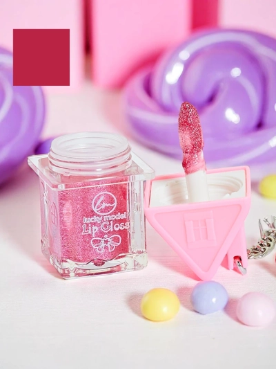 Glitzer-Lipgloss in der Farbe Rosé Pink