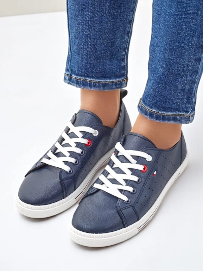 Royalfashion Damen Sneakers aus Öko-Leder Keopsa