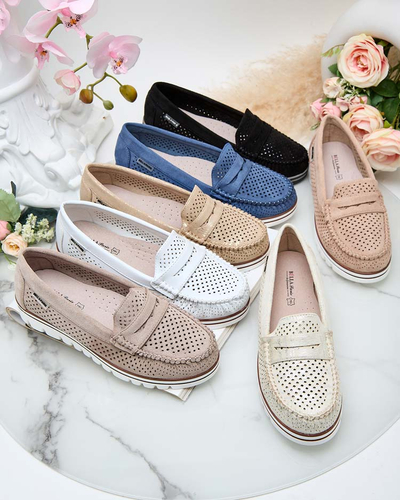 Royalfashion Ажурні жіночі мокасини Leteller