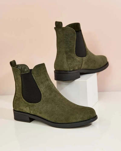 Royalfashion Damen Öko-Wildleder Ataras Stiefel a'la sztyblettes