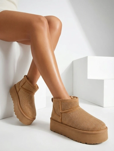 Роялфешн Бежеві жіночі снігобути a'la UGGs Corob