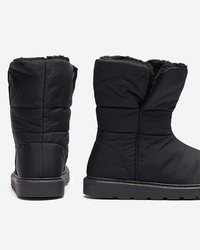 Schwarze Damenstiefel a'la Schneestiefel Kalioli Footwear