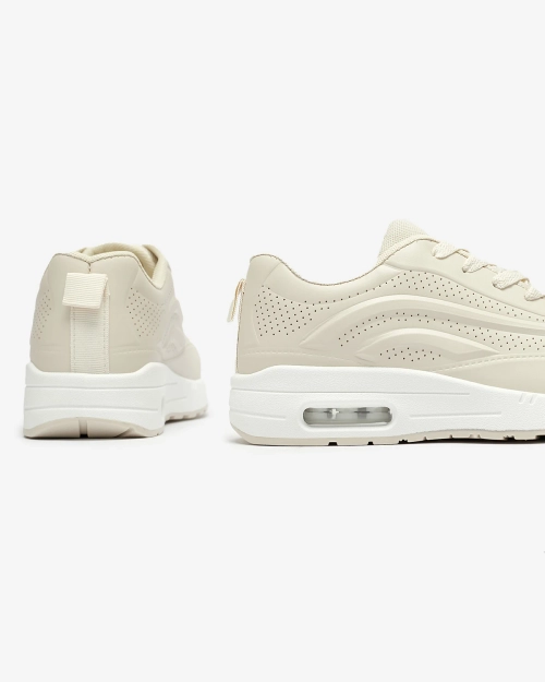 Ажурні жіночі спортивні туфлі бежевого кольору Adetika - Взуття