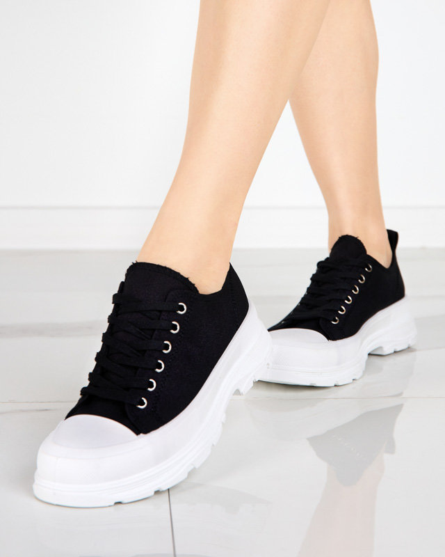 OUTLET Schwarze Sportschuhe für Damen Duami- Schuhe