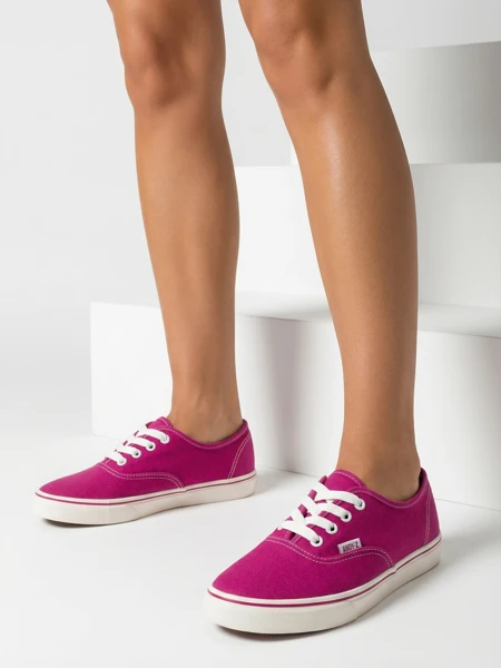 Luna Damen-Sneaker Fuchsia Stoff Bequem für den Sommer