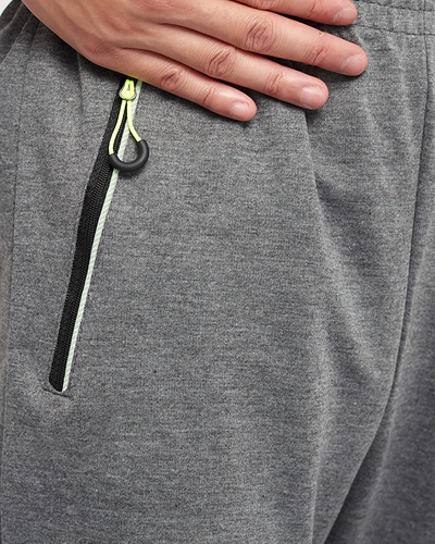 Graue Herren-Jogginghose mit Taschen - Kleidung