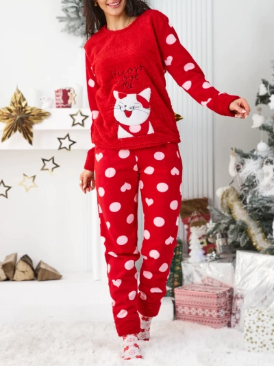 Royalfashion Damenpyjamas mit einem Kätzchen