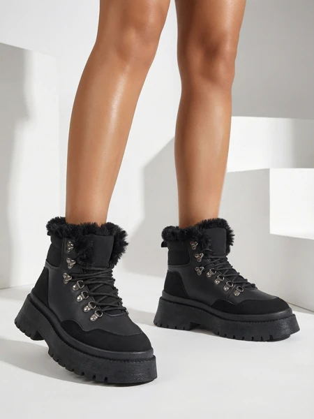 Royalfashion Damen Schnürstiefel Qiroz