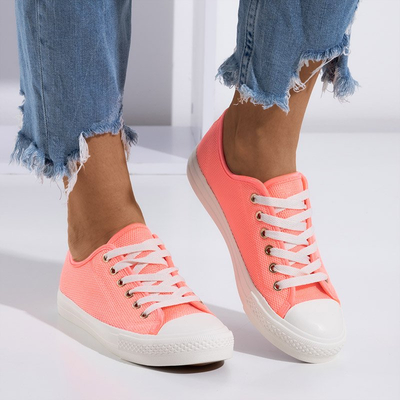 Damen Neon Koralle Vatoa Turnschuhe - Schuhe