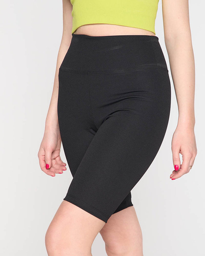 Schwarze Radleggings für Damen - Kleidung