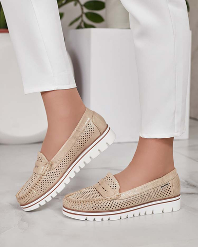 Royalfashion Openwork Damen Mokassins Leteller