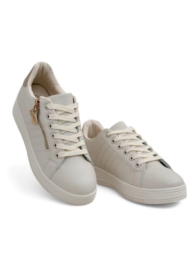 Royalfashion Damen Sport Sneakers mit dekorativem Reißverschluss Evrove