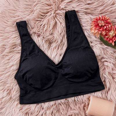 Schwarzer Sport-BH für Damen - Unterwäsche