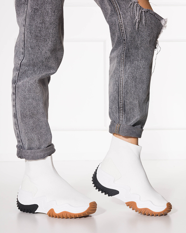 Weiße Tenera Plateau-Sneaker für Damen - Schuhe