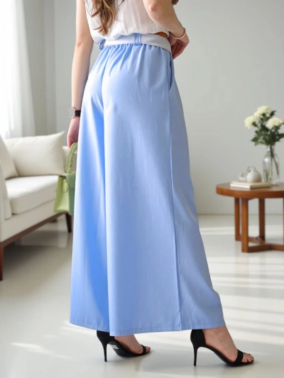 Royalfashion Weite Damenhose mit Gürtel