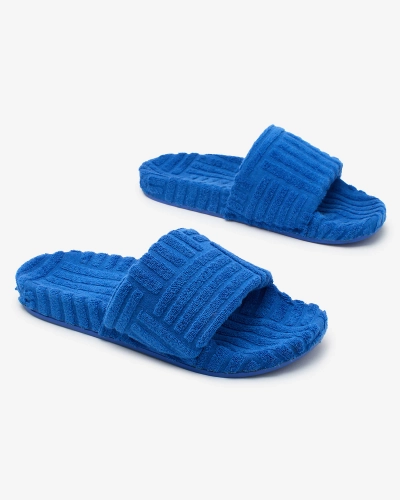 Royalfashion Cobalt gemusterte Flip-Flops für Damen Ewada