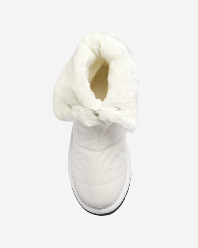 Weiße Damenschuhe a'la Schneestiefel Amirfu- Footwear