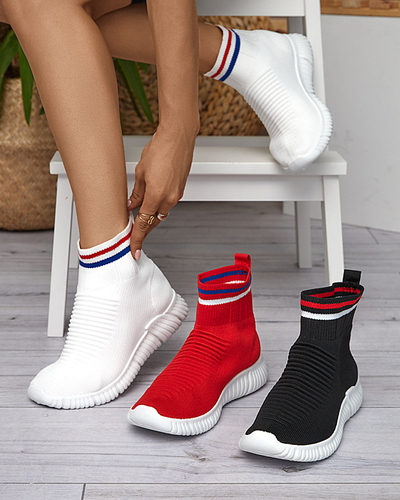 Roter Damen-Sneaker zum Hineinschlüpfen von Deloni - Schuhe