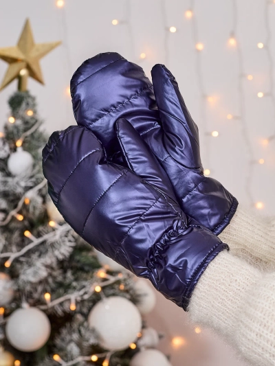 Royalfashion Marineblaue Damenhandschuhe