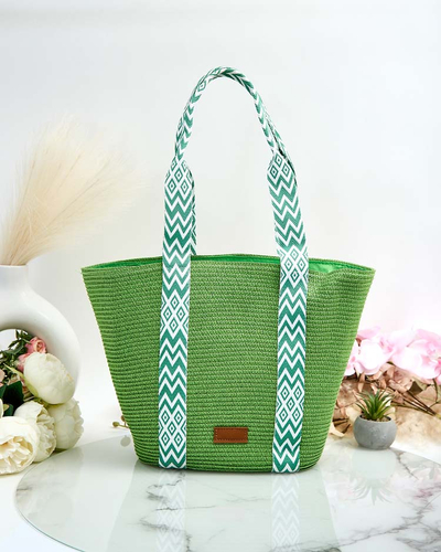 Royalfashion Damenhandtasche aus Stroh