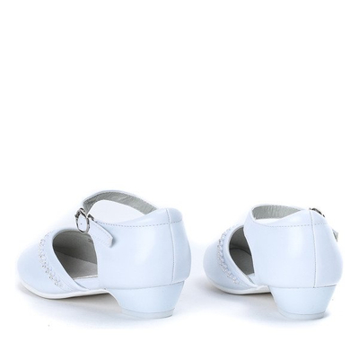 Weiße Mädchenschuhe mit Zirkonen Alennia - Schuhe 1