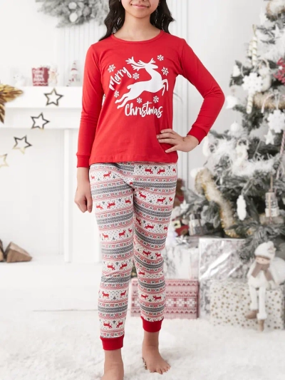 Royalfashion Weihnachts-Kinderpyjamas mit Druck