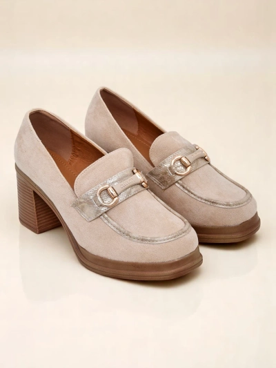 Royalfashion Damen-Blockabsatz-Loafer Apareus